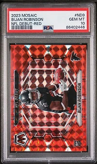 2023 Panini Mosaic Nfl Debut Nd9 Bijan Robinson PSA 10