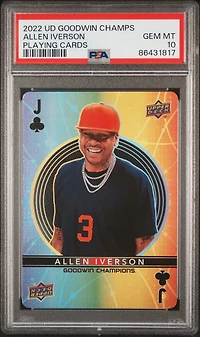 2022 Upper Deck Goodwin Champions Playing Cards  Allen Iverson PSA 10