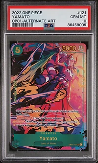 2022 One Piece Romance Dawn 121 Yamato Alternate Art PSA 10