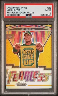 2022 Panini Prizm Wwe Fearless 23 John Cena Gold Prizm PSA 9