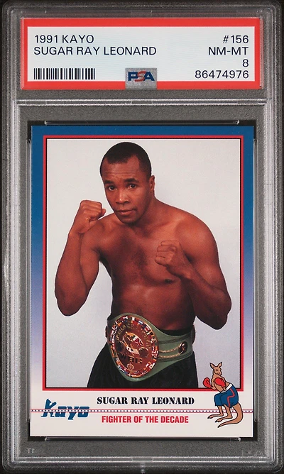 1991 Kayo 156 Sugar Ray Leonard PSA 8