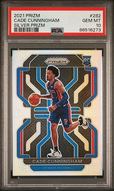 2021 Panini Prizm 282 Cade Cunningham Silver Prizm PSA