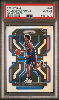 2021 Panini Prizm 282 Cade Cunningham Silver Prizm PSA