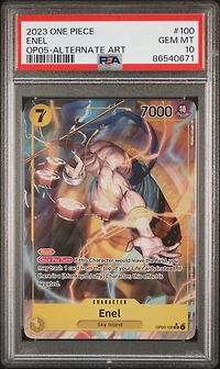 2023 One Piece Awakening Of The New Era 100 Enel Alternate Art PSA 10
