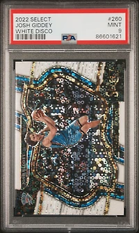 2022 Panini Select 260 Josh Giddey White Disco PSA 9