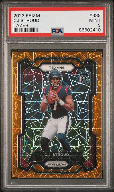 2023 Panini Prizm 339 Cj Stroud Lazer Prizm PSA