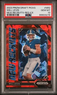 2023 Panini Prizm Draft Picks New Recruits Nr2 Will Levis Red Ice Prizm PSA 10