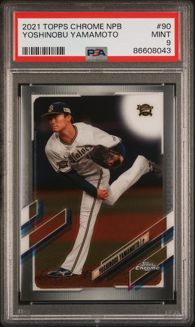 Topps Chrome Nippon Professional Baseball Yoshinobu Yamamoto PSA