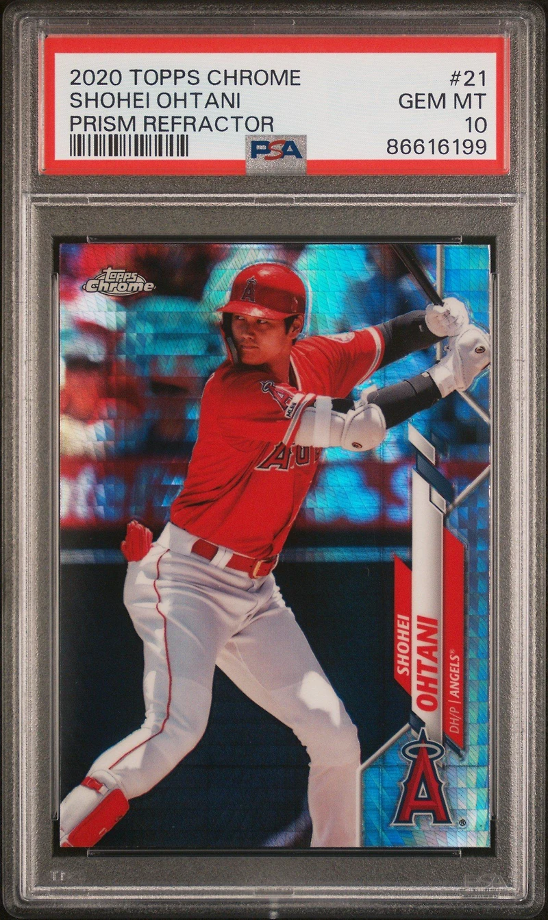 2020 Topps Chrome 21 Shohei Ohtani Prism Refractor PSA 10