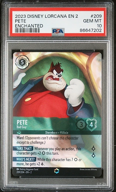 2023 Disney Lorcana En 2-rise Of The Floodborn 209 Pete