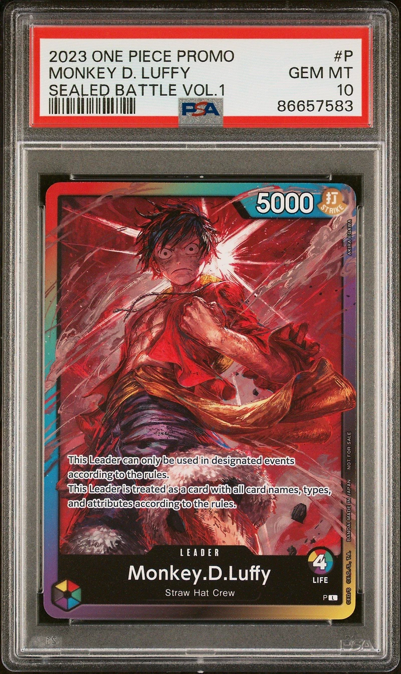 2023 One Piece Promos Monkey D. Luffy PSA 10