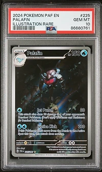 2024 Pokemon Paf En-paldean Fates 225 Palafin Illustration Rare PSA