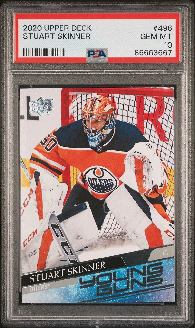 2020 Upper Deck 496 Stuart Skinner PSA 10