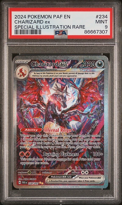 2024 Pokemon Paf En-paldean Fates 234 Charizard Ex Special Illustration Rare PSA