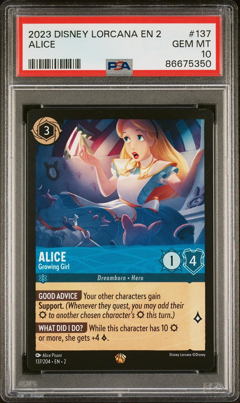 2023 Disney Lorcana En 2-rise Of The Floodborn 137 Alice