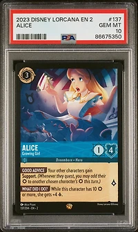 2023 Disney Lorcana En 2-rise Of The Floodborn 137 Alice