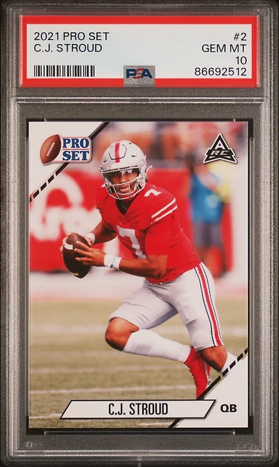 2021 Leaf Pro Set 2 Cj Stroud PSA 10