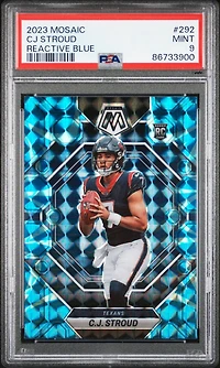2023 Panini Mosaic 292 Cj Stroud Reactive Blue PSA