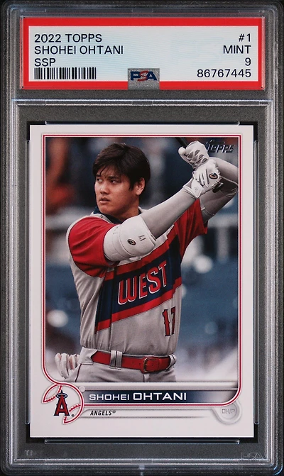 2022 Topps 1 Shohei Ohtani Ssp PSA 9