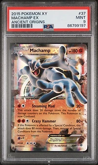 2015 Pokemon Xy Ancient Origins 37 Machamp Ex PSA 9
