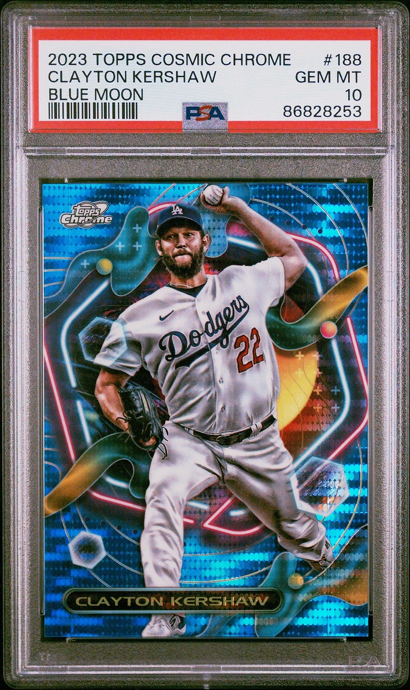 2023 Topps Cosmic Chrome 188 Clayton Kershaw PSA 10