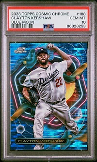 2023 Topps Cosmic Chrome 188 Clayton Kershaw PSA 10