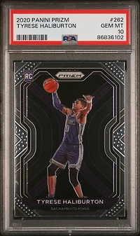 2020 Panini Prizm 262 Tyrese Haliburton PSA 10