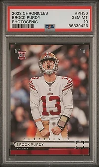 2022 Panini Chronicles Photogenic Ph36 Brock Purdy PSA 10