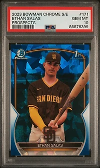 2023 Bowman Chrome Sapphire Edition Prospects 171 Ethan Salas PSA 10