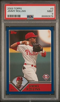 2003 Topps 3 Jimmy Rollins PSA 9