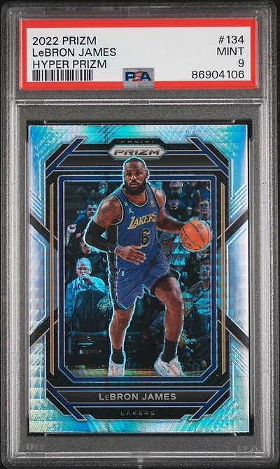 2022 Panini Prizm 134 Lebron James PSA 9