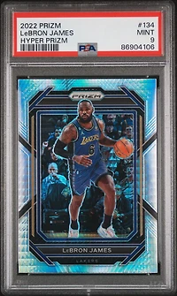 2022 Panini Prizm 134 Lebron James PSA 9