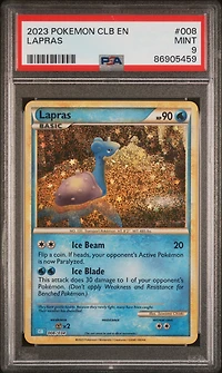 2023 Pokemon Clb-trading Card Game Classic Blastoise & Suicune Ex Deck 008 Lapras PSA