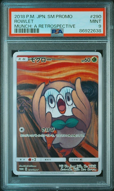 2018 Pokemon Japanese Sm Promo 290 Rowlet PSA 9