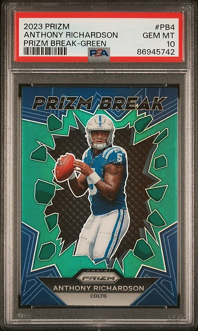 2023 Panini Prizm Prizm Break Pb4 Anthony Richardson Prizm PSA 10