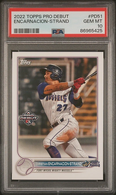 2022 Topps Pro Debut Pd51 Christian Encarnacion-strand PSA 10