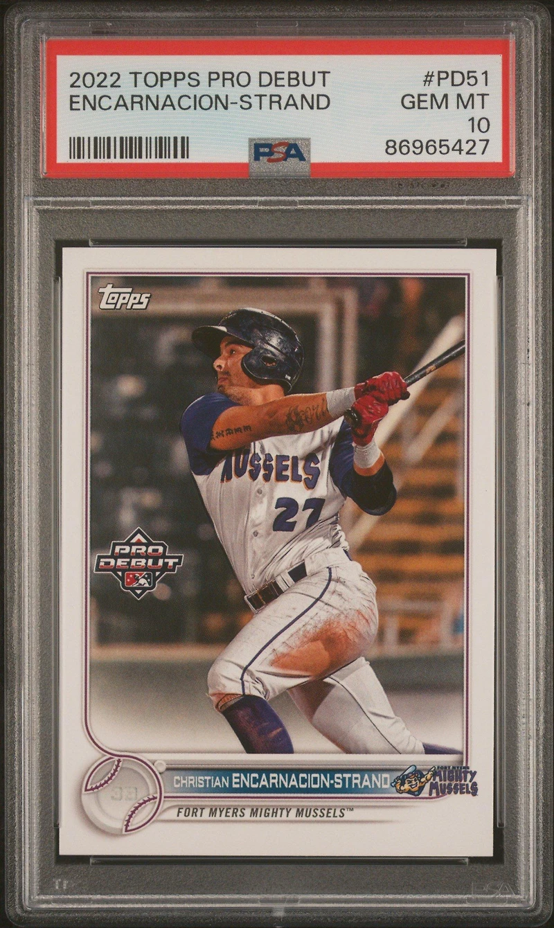 2022 Topps Pro Debut Pd51 Christian Encarnacion-strand PSA 10