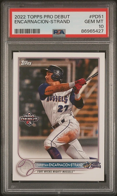 2022 Topps Pro Debut Pd51 Christian Encarnacion-strand PSA 10
