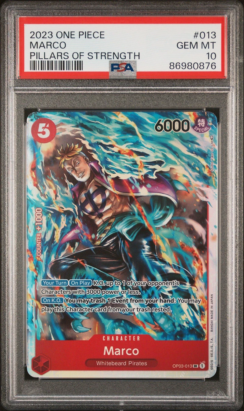 2023 One Piece Op03-pillars Of Strength 013 Marco PSA 10
