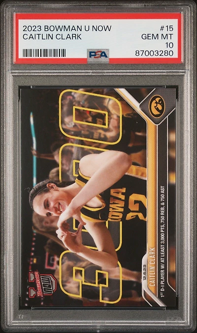 2023 Bowman U Now Caitlin Clark PSA