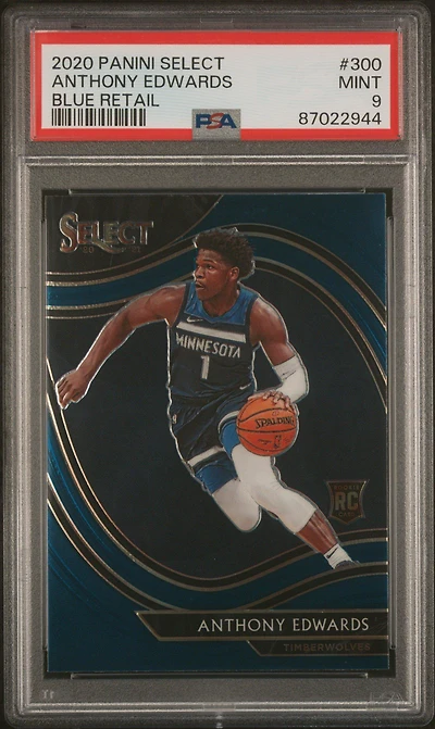 2020 Panini Select 300 Anthony Edwards PSA 9