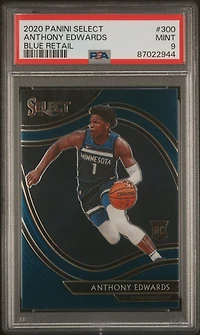 2020 Panini Select 300 Anthony Edwards PSA 9
