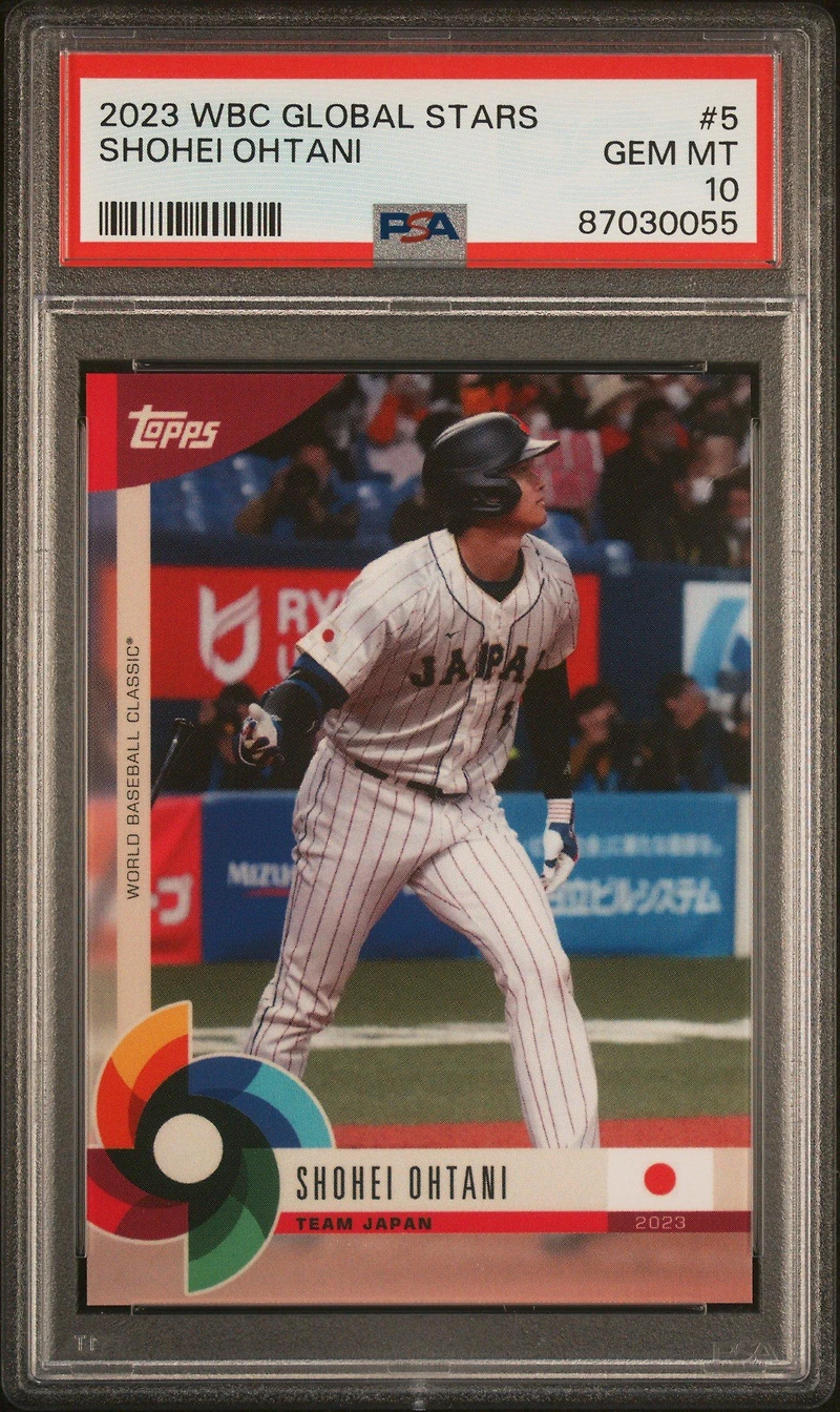 2023 Topps World Baseball Classic Global Stars 5 Shohei Ohtani PSA 10