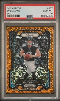 2023 Panini Prizm 397 Will Levis Disco Prizm PSA 10