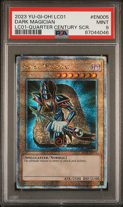 2023 Yu-gi-oh! Lc01-legendary Collection: 25th Anniversary Edition En005 Dark Magician Quarter Century Secret Rare PSA 9
