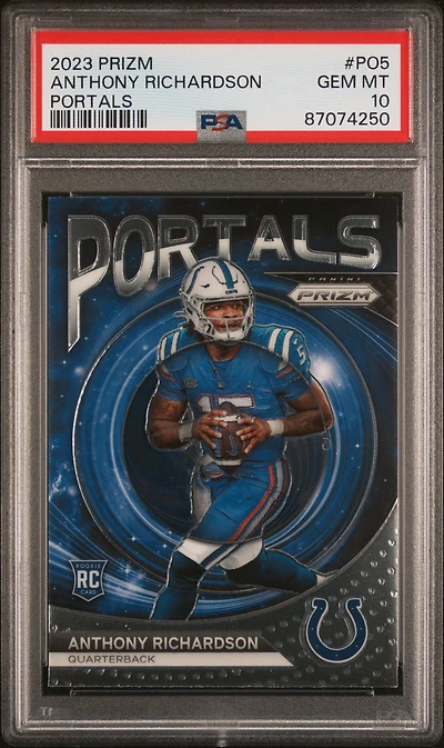 2023 Panini Prizm Portals Po5 Anthony Richardson PSA 10