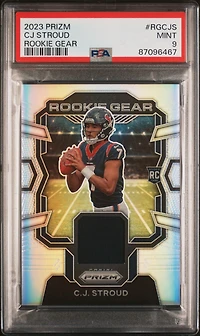 2023 Panini Prizm Rookie Gear Rgcjs Cj Stroud PSA