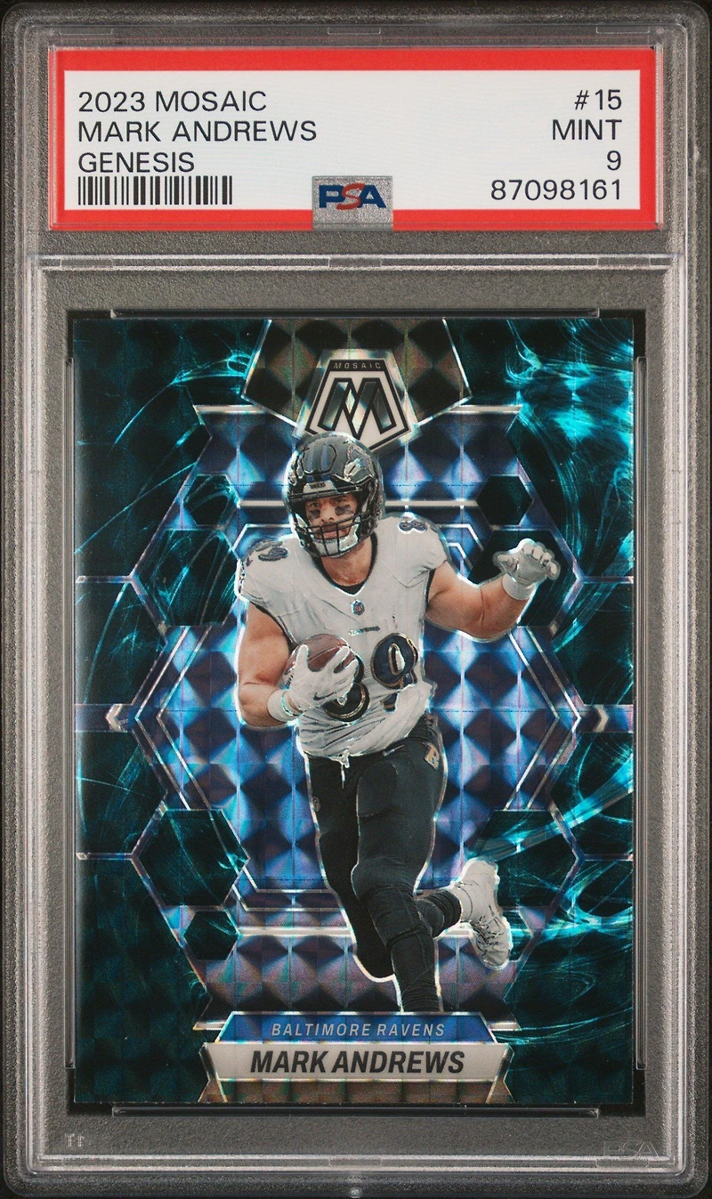 2023 Panini Mosaic 15 Mark Andrews Genesis PSA 9