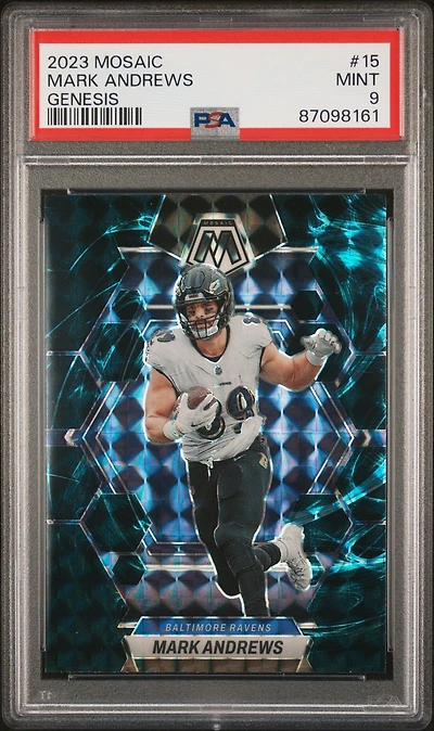2023 Panini Mosaic 15 Mark Andrews Genesis PSA 9