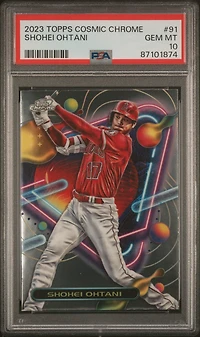 2023 Topps Cosmic Chrome 91 Shohei Ohtani PSA 10
